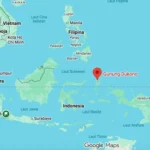 Lokasi Gunung Dukono di Pulau Halmahera, Provinsi Maluku Utara Foto: Google Maps