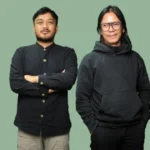 Jurnalis Republika yang juga partisipan Global Sumud Flotilla Thoudy Badai dan Bambang Noroyono. Foto: Republika