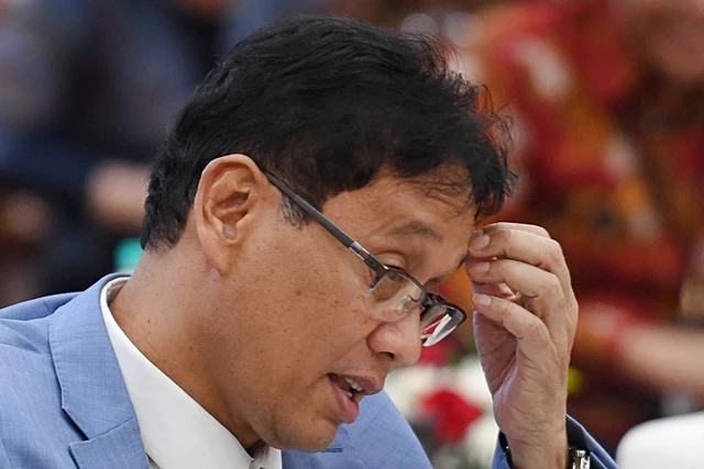 Menteri Keuangan Purbaya Yudhi Sadewa memberikan keterangan saat konferensi pers APBN KiTa edisi Mei 2026 di Jakarta, Selasa (19/5/2026). Foto: M Risyal Hidayat/ANTARA FOTO