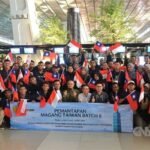 Keberangkatan 50 peserta program magang petani muda Taiwan angkatan kedelapan dari Bandara Internasional Soekarno-Hatta, Senin. (Sumber Foto : CNA, 4 Mei 2026)
