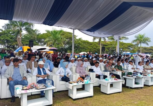 Perayaan Hari Buruh Internasional (May Day) 2026 digelar oleh Aliansi Serikat Pekerja Serikat Buruh (ASPSB) di Lapangan Samator Modern, Cikande, Kabupaten Serang. FOTO: Red/portalbmi.id
