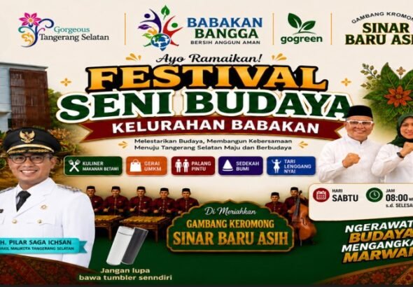 Festival Seni Budaya 2026, Kelurahan Babakan Kecamatan Setu Tangerang Selatan 9/05/2026. FOTO: Red/portalbmi.id