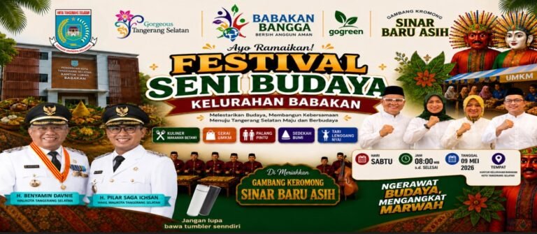Festival Seni Budaya 2026, Kelurahan Babakan Kecamatan Setu Tangerang Selatan 9/05/2026. FOTO: Red/portalbmi.id