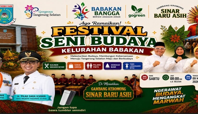 Festival Seni Budaya 2026, Kelurahan Babakan Kecamatan Setu Tangerang Selatan 9/05/2026. FOTO: Red/portalbmi.id