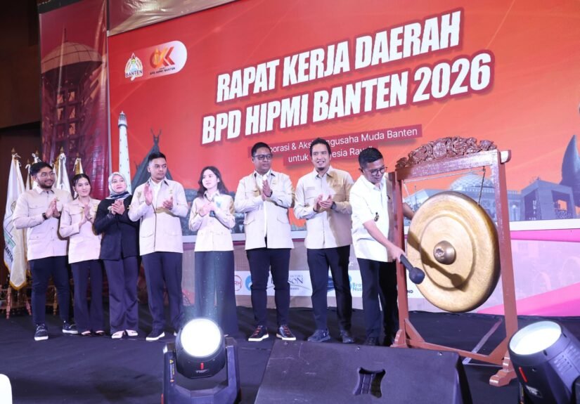 Rakerda HIPMI mengusung tema Kolaborasi dan Aksi Pengusaha Muda Banten untuk Indonesia Raya. FOTO: Setda Banten