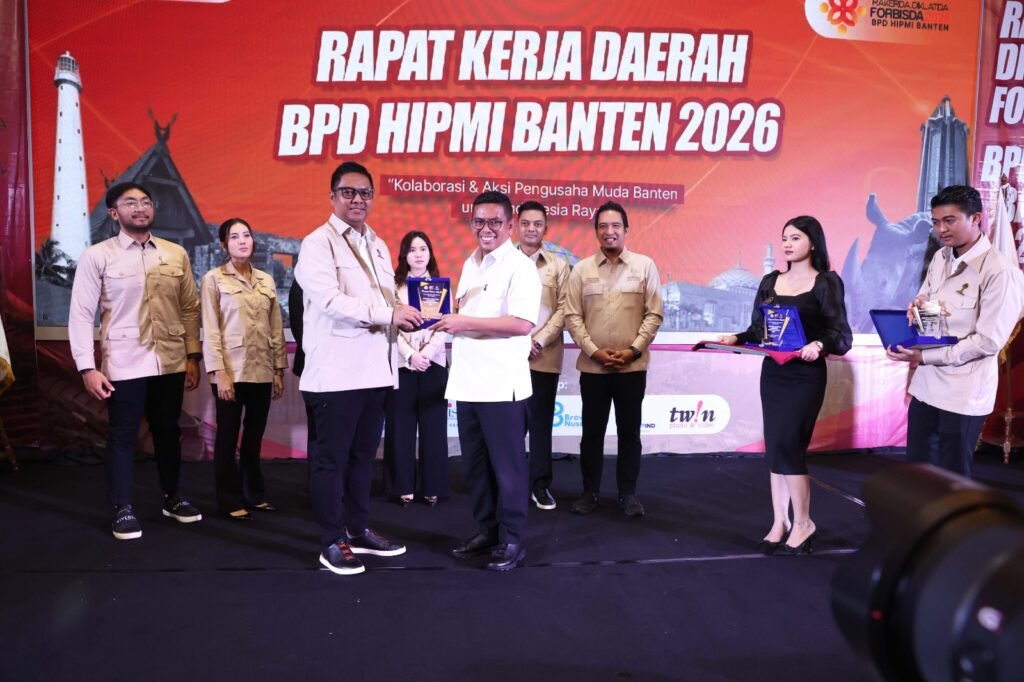 Rakerda HIPMI mengusung tema Kolaborasi dan Aksi Pengusaha Muda Banten untuk Indonesia Raya. FOTO: Setda Banten