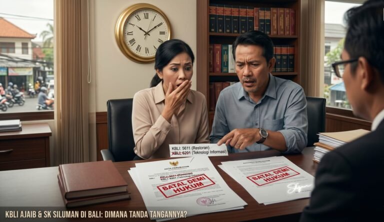 Bagaimana mungkin Klasifikasi Baku Lapangan Usaha Indonesia (KBLI) sebuah perusahaan bisa berubah secara tiba-tiba. FOTO: Atu05/portalbmi.id