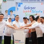 Mu'ti seusai membuka acara Gebyar Lomba Talenta Siswa 2026 O2SN, FLS3N dan LKS yang dirangkaikan dengan deklarasi budaya sekolah aman dan nyaman. FOTO: Setda Banten