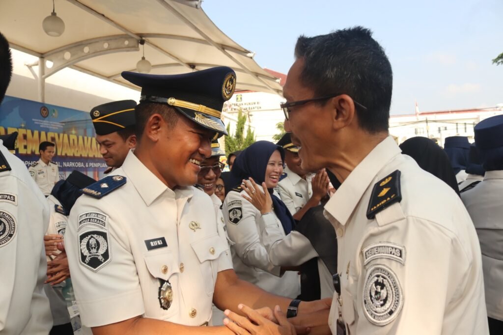 Pelantikan dan pengambilan sumpah jabatan kepada 6 (enam) orang pejabat manajerial di Lembaga Pemasyarakatan Kelas IIA Serang. FOTO: Achie06/PORTALBMI.ID