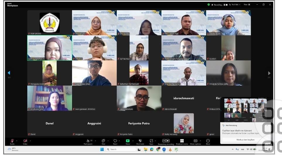 Kegiatan yang dilaksanakan secara daring melalui platform Zoom Meeting ini merupakan bagian dari komitmen program studi dalam melakukan penguatan mutu akademik. FOTO: Aep05/PORTALBMI.ID