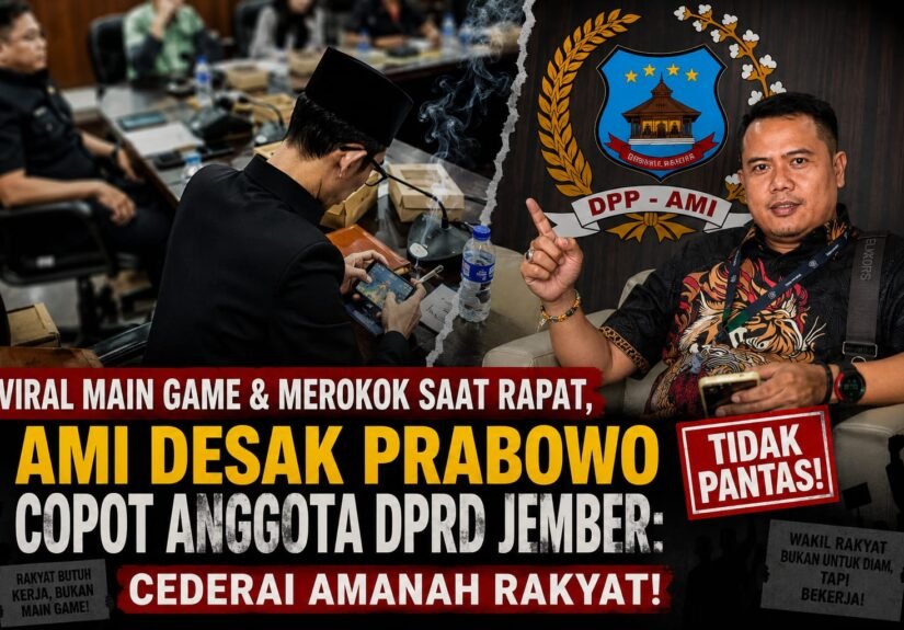 Ketua AMI, Baihaki Akbar, SE., SH., meminta Ketua Umum Partai Gerindra, Prabowo Subianto, segera mengambil tindakan. FOTO: Red/PORTALBMI.ID