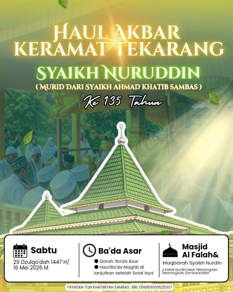 Haul Akbar Perdana Syekh Nurdin yang digelar di Masjid Jami’ Al-Falah, Desa Tekarang, Kabupaten Sambas. FOTO: Firdaus06/PORTALBMI.ID