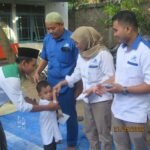 PT STL dan PT ALB menggelar kegiatan santunan anak yatim di Kampung Sukajadi, Kelurahan Mekarsari, Kota Cilegon, Kamis (21/5/2026). FOTO: Budi05/PORTALBMI.ID