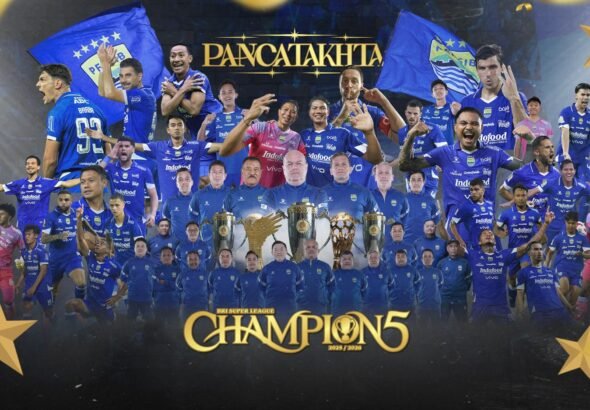 Setelah melakukan back to back juara Liga 1 2023/24 dan 2024/25, Pangeran Biru mempertahankan gelarnya setelah bermain imbang tanpa gol dengan Persijap Jepara di Stadion Gelora Bandung Lautan Api, Sabtu, 23 Mei 2026. FOTO: Red/PORTALBMI.ID/PERSIB