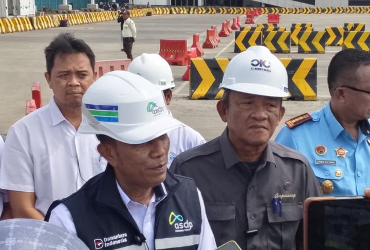 General Manager Cabang Merak, Umar Imran Batubara, mengatakan penerapan sistem ini masih dalam tahap percobaan dan evaluasi. FOTO: Budi05/PORTALBMI.ID