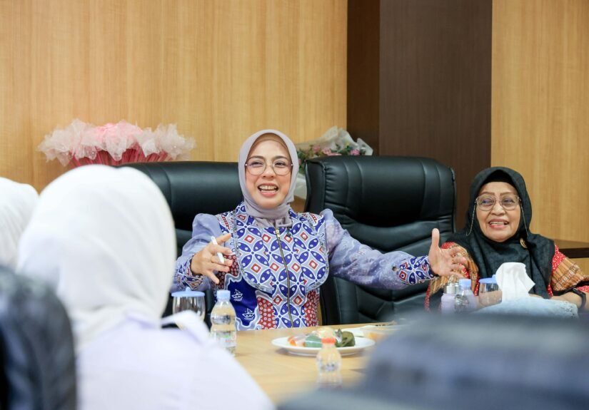 Tinawati usai menerima jajaran pengurus DPD HCI Provinsi Banten di Gedung PKK Provinsi Banten, KP3B Curug, Kota Serang, Selasa (26/5/2026). FOTO: Setda Banten/PORTALBMI.ID