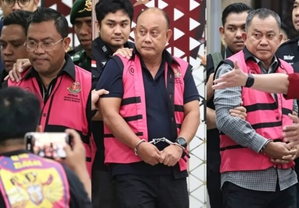 Kejagung RI menahan mantan Ketua Badan Pengelola Gedung Negara (BGN), Dadan Hindayana, terkait dugaan tindak pidana korupsi. FOTO: Herlan06/PORTALBMI.ID