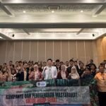 Kampanye dan Penggerakan Masyarakat untuk Hidup Sehat yang diikuti sekitar 120 peserta dari Karang Taruna se-Tangsel dan Saka Bakti Husada Pramuka di Puspemkot Tangsel, Kamis (11/6). FOTO: Henny06/PORTALBMI.ID