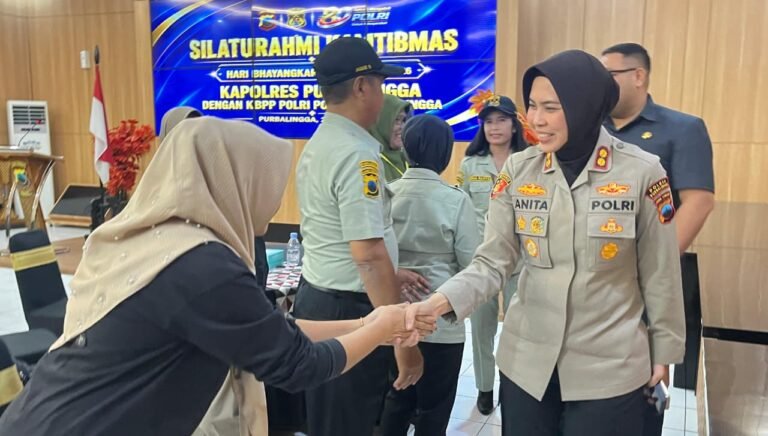 Kapolres Purbalingga AKBP Anita Indah Setyaningrum melaksanakan silaturahmi dengan Keluarga Besar Putra Putri Polri (KBPPP). FOTO: Humas polres purbalingga