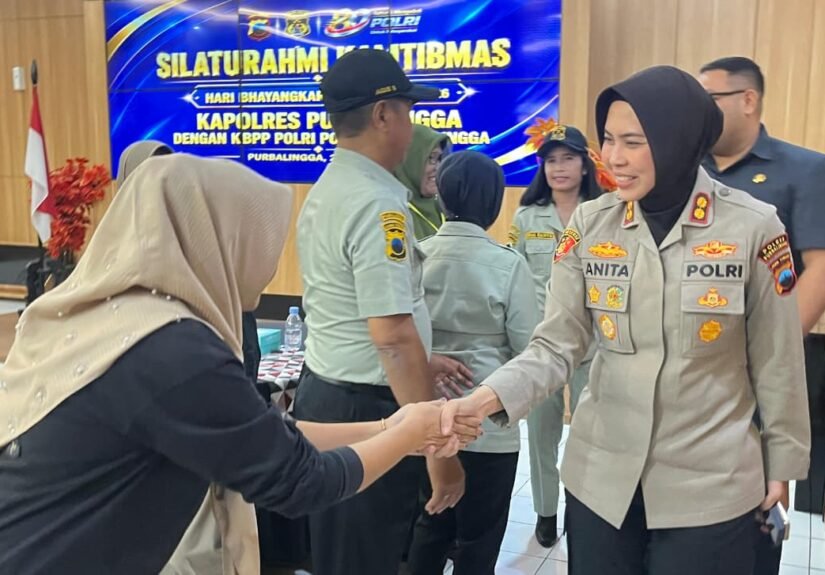 Kapolres Purbalingga AKBP Anita Indah Setyaningrum melaksanakan silaturahmi dengan Keluarga Besar Putra Putri Polri (KBPPP). FOTO: Humas polres purbalingga