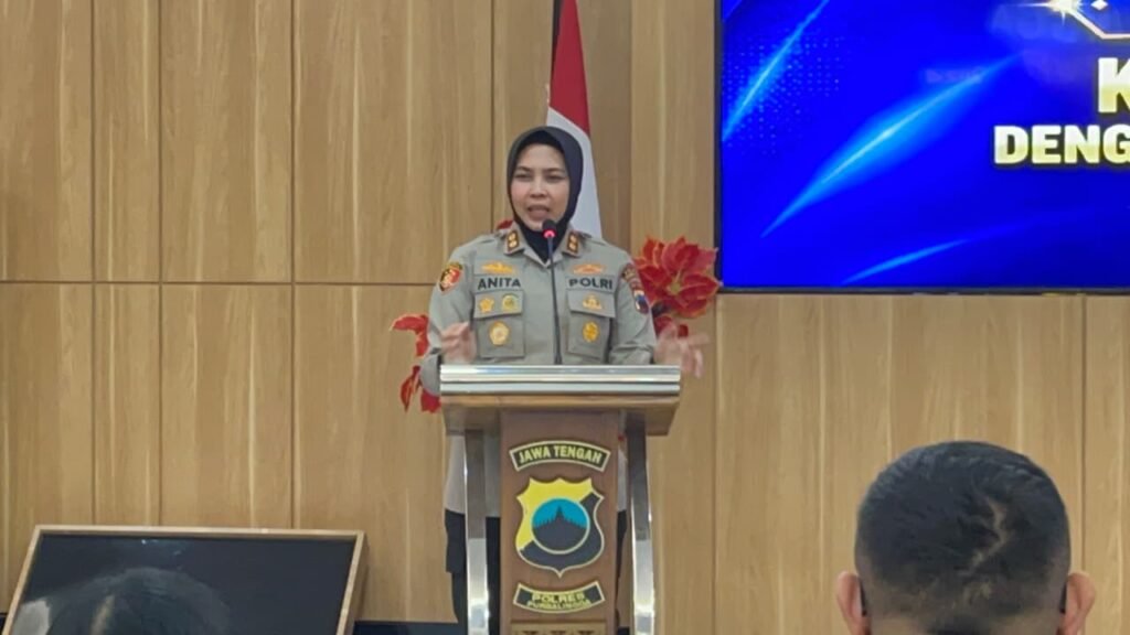 Kapolres Purbalingga AKBP Anita Indah Setyaningrum melaksanakan silaturahmi dengan Keluarga Besar Putra Putri Polri (KBPPP). FOTO: Humas polres purbalingga