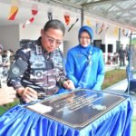 Komandan Kodaeral III Laksamana Muda TNI Uki Prasetia, S.T., M.M., meresmikan Lapangan Tembak "Pangeran Aryadillah" milik Pangkalan TNI AL (Lanal) Banten. FOTO: Penerangan Lanal Banten