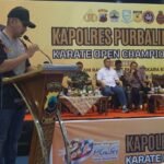 Kejuaraan karate bertajuk Kapolres Purbalingga Karate Open Championship di Indoor Sasana Krida Perwira Purbalingga, Sabtu (27/6/2026). FOTO: Humas Polres Purbalingga