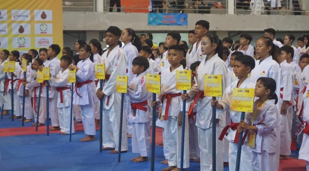 Kejuaraan karate bertajuk Kapolres Purbalingga Karate Open Championship di Indoor Sasana Krida Perwira Purbalingga, Sabtu (27/6/2026). FOTO: Humas Polres Purbalingga