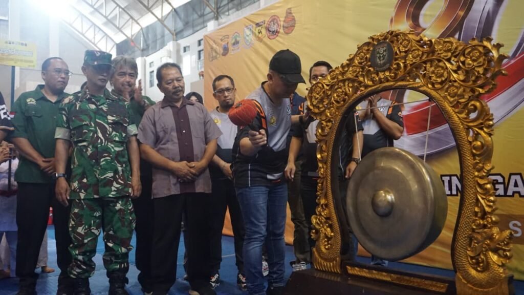 Kejuaraan karate bertajuk Kapolres Purbalingga Karate Open Championship di Indoor Sasana Krida Perwira Purbalingga, Sabtu (27/6/2026). FOTO: Humas Polres Purbalingga