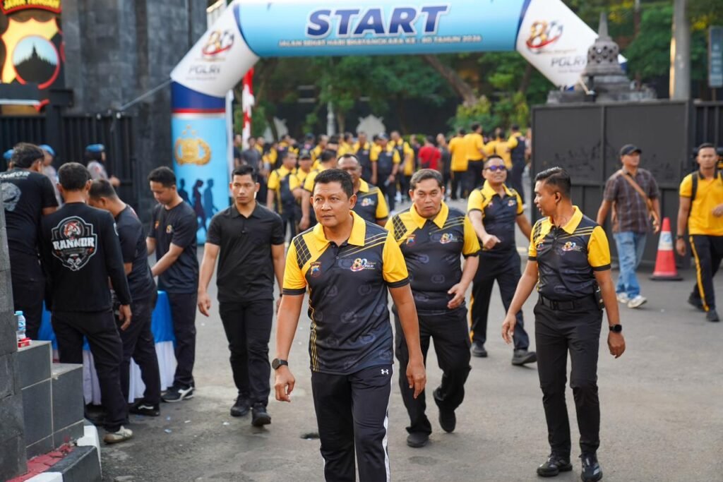 Kegiatan dimulai pukul 06.00 WIB dan dipimpin Kapolda Jawa Tengah, Irjen Pol. Ribut Hari Wibowo. FOTO: Imam07/PORTALBMI.ID
