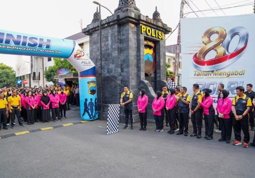 Kegiatan dimulai pukul 06.00 WIB dan dipimpin Kapolda Jawa Tengah, Irjen Pol. Ribut Hari Wibowo. FOTO: Imam07/PORTALBMI.ID