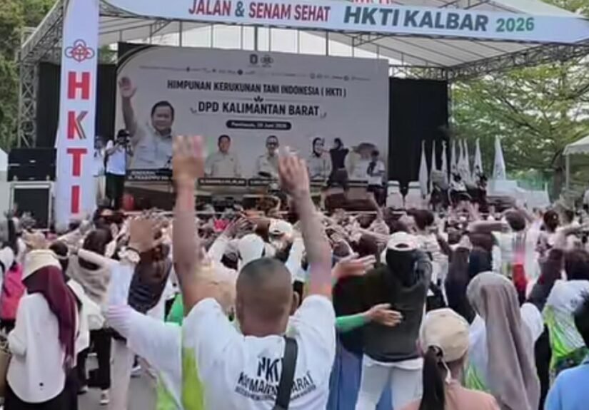 Jalan dan Senam Sehat HKTI Kalimantan Barat 2026 pada tanggal 28 Juni 2026 di Stadion Sultan Syarif Abdurrahman Pontianak yang melibatkan 5.000 peserta. FOTO: Aef05/PORTALBMI.ID