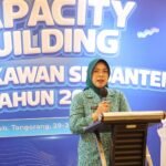 Bunda Literasi Provinsi Banten Tinawati Andra Soni mengajak seluruh pemangku kepentingan bersinergi meningkat budaya baca (literasi). FOTO: Biro Humas Pemprov Banten