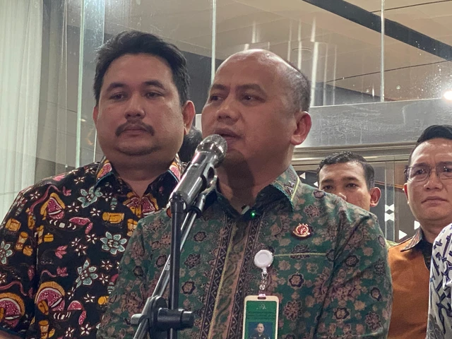 Kapuspenkum Kejagung, Anang Supriatna di Gedung Jampidsus, Jakarta, Jumat (12/6/2026). Foto: Aditya Nugraha/kumparan
