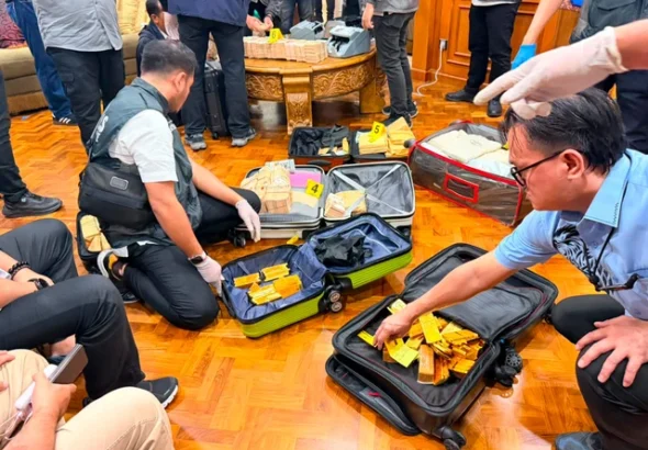 Temuan hasil penggeledahan di TKP Rumah Sentul, Bogor, Jawa Barat. Foto: Dok. Istimewa