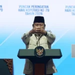 Presiden Prabowo Subianto memberikan sambutan saat menghadiri Hari Koperasi Nasional 2026 dengan tajuk "Koperasi Berdaya, Indonesia Berjaya" di Indonesia Arena, Jakarta, Minggu (12/7/2026). Foto: YouTube/ Sekretariat Presiden