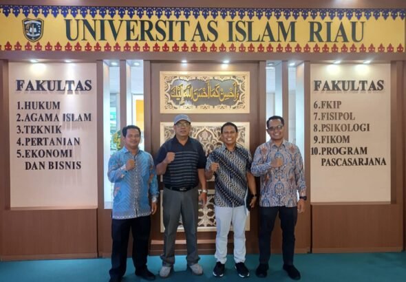 PT Socare Group International melakukan audiensi di Gedung Rektorat UIR bersama M. Irfan Rosyadi, S.E., M.E., selaku Head Division for Domestic Cooperation UIR. FOTO: Annora05/PORTALBMI.ID