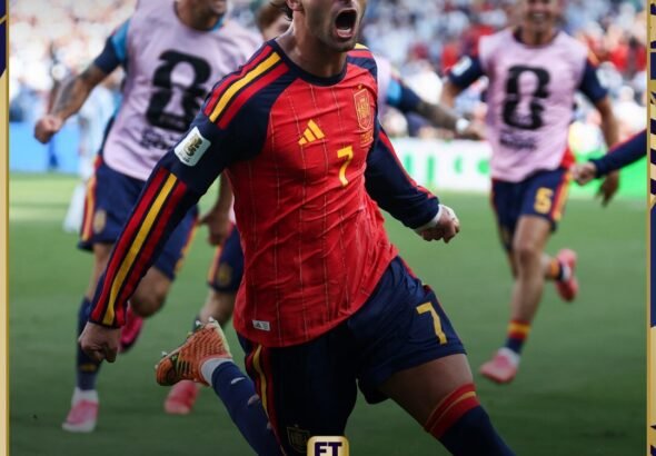 Tim Nasional Spanyol berhasil mengukir sejarah baru dengan menjuarai Piala Dunia 2026 setelah mengalahkan Argentina dengan skor 1-0. FOTO: FIFA/PORTALBMI.ID