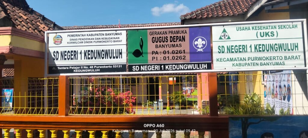 SDN Kedung Wuluh 1, yang berlokasi di Kelurahan Kedung Wuluh, Kecamatan Purwokerto Barat, Kabupaten Banyumas. FOTO: Imam07/PORTALBMI.ID