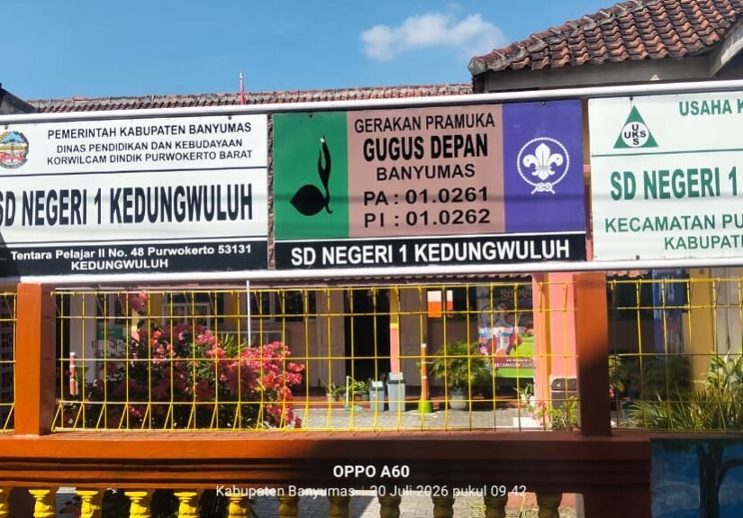 SDN Kedung Wuluh 1, yang berlokasi di Kelurahan Kedung Wuluh, Kecamatan Purwokerto Barat, Kabupaten Banyumas. FOTO: Imam07/PORTALBMI.ID