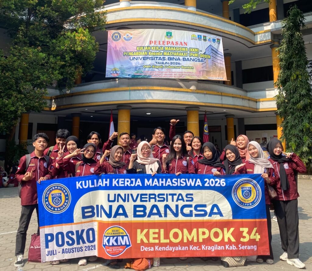 Universitas Bina Bangsa (UNIBA) secara resmi melepas 2.000 mahasiswa peserta Kuliah Kerja Mahasiswa (KKM) Tahun 2026. FOTO: Achie06/PORTALBMI.ID