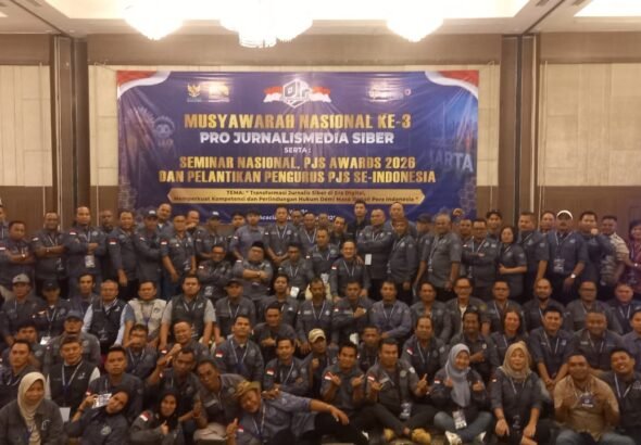 Pembukaan Musyawarah Nasional (Munas) III Pro Jurnalisme Siber (PJS) di Jakarta, Selasa (21/7/2026). FOTO: Budi05/PORTALBMI.ID