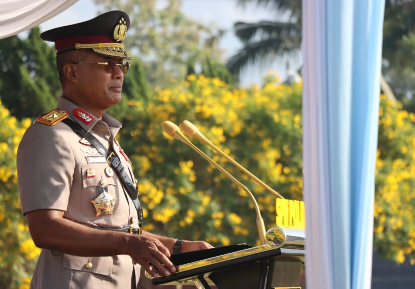 Wakapolda Jawa Tengah Brigjen Pol. Latif Usman memimpin Upacara Pembukaan Pendidikan Pembentukan Bintara (Diktukba) Polri Tahun Anggaran 2026 di Sekolah Polisi Negara (SPN) Polda Jawa Tengah. FOTO: Bid Humas Polda Jateng/PORTALBMI.ID