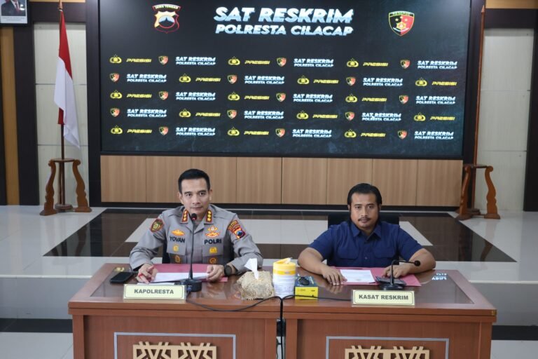 Satreskrim Polresta Cilacap bersama jajaran berhasil mengungkap kasus tindak pidana Curanmor, penadahan, dan Curas di wilayah hukum Polresta Cilacap. FOTO: Humas Polresta Cilacap/PORTALBMI.ID