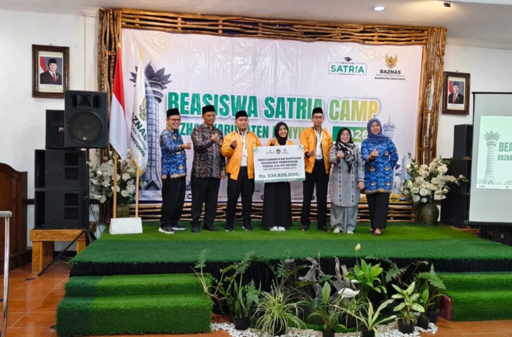 Badan Amil Zakat Nasional (BAZNAS) Kabupaten Banyumas resmi membuka ajang Beasiswa Satria Camp 2026 bertajuk "SATRIA Berkarya, Banyumas Berdaya" di Hotel Moro Seneng, Baturraden, Kamis (23/7/2026). FOTO: Imam06/PORTALBMI.ID