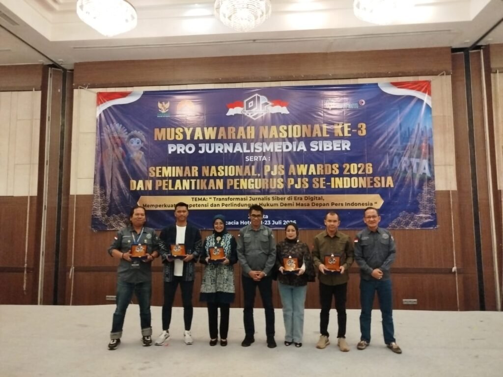 Rangkaian Musyawarah Nasional (Munas) III Pro Jurnalismedia Siber (PJS) semakin semarak dengan digelarnya Malam Anugerah. FOTO: Budi05/PORTALBMI.ID