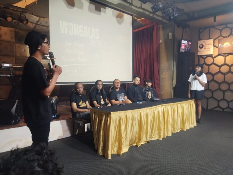 Wongalas resmi mengumumkan peluncuran album pertama mereka yang bertajuk “Dari Rakjat Oleh Rakjat Oentoek Rakjat” di Dungeon Lounge, Jakarta. FOTO: Allung06/PORTALBMI.ID