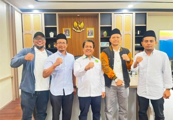 Silaturahmi rombongan PCINU Taiwan dengan Kepala Puspenma Kemenag Ruchman Bashori di Jakarta pada 3 Agustus. (Sumber Foto : PCINU Taiwan)