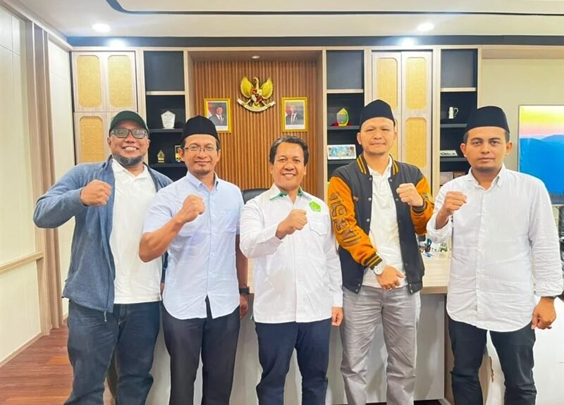 Silaturahmi rombongan PCINU Taiwan dengan Kepala Puspenma Kemenag Ruchman Bashori di Jakarta pada 3 Agustus. (Sumber Foto : PCINU Taiwan)