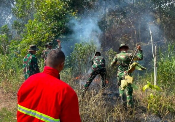 Kebakaran lahan di Batin Solapan, Bengkalis, Riau. FOTO: PORTALBMI.ID